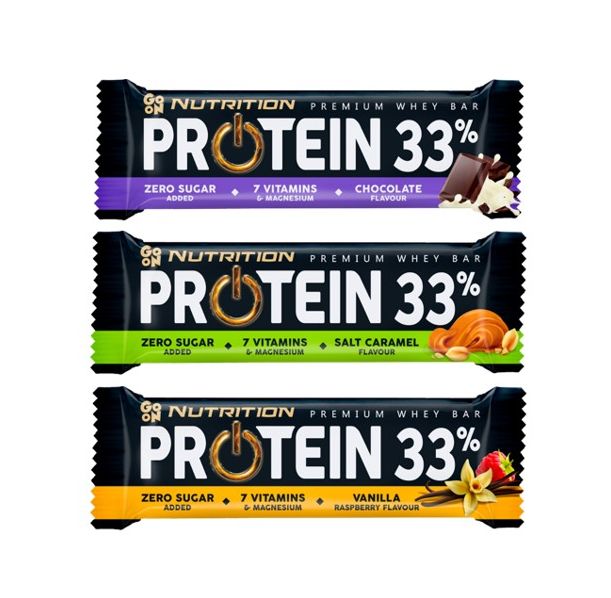 Go ON - Premium Whey Protein Bar 33% - кутия / 25 x 50g