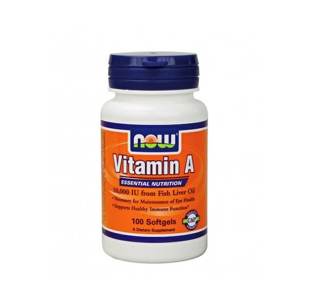 NOW - Vitamin A 10,000 IU / 100 Softgels