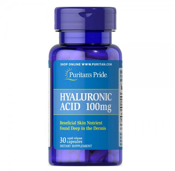 Puritan's Pride - Hyaluronic Acid / 100 мг - 30 капсули​