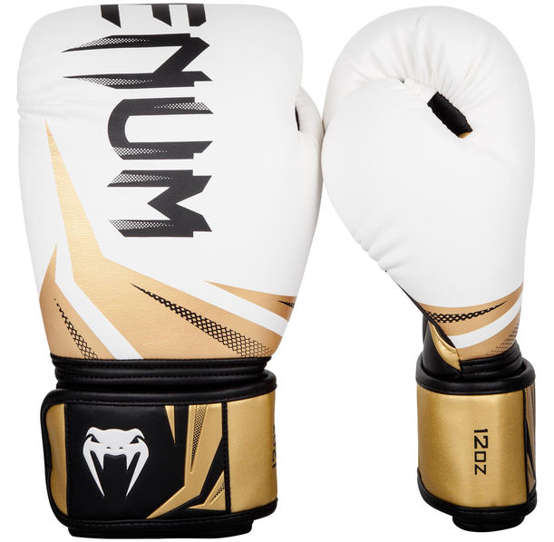 Боксови ръкавици - Venum Challenger 3.0 Boxing Gloves - White/Black-Gold​