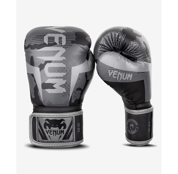 Боксови Ръкавици - Venum Elite Boxing Gloves - Black/Dark camo​