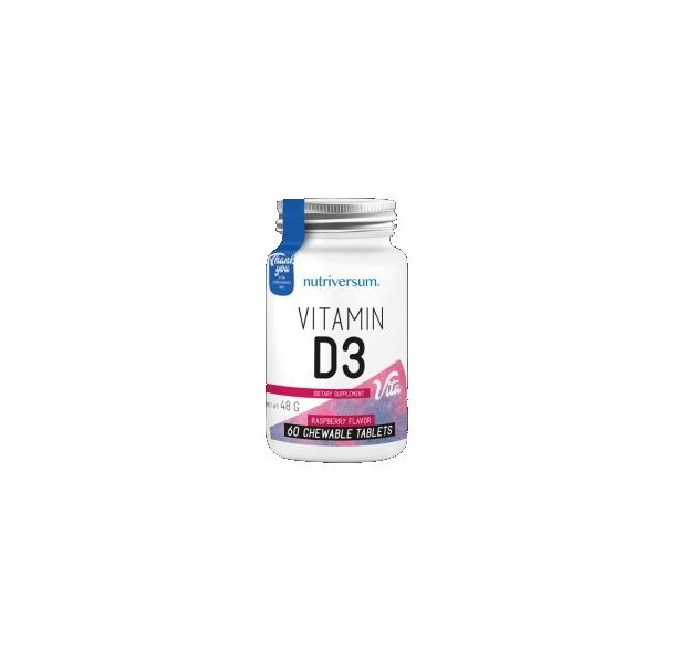 Nutriversum - Vitamin D3 2000 | Chewable / 60 tabs.
