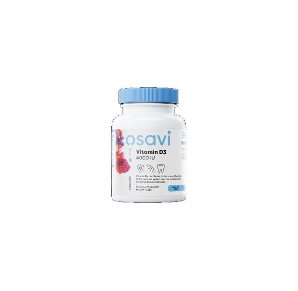 Osavi - Vitamin D3 4000 IU | Quali-D® / 60 Гел капсули