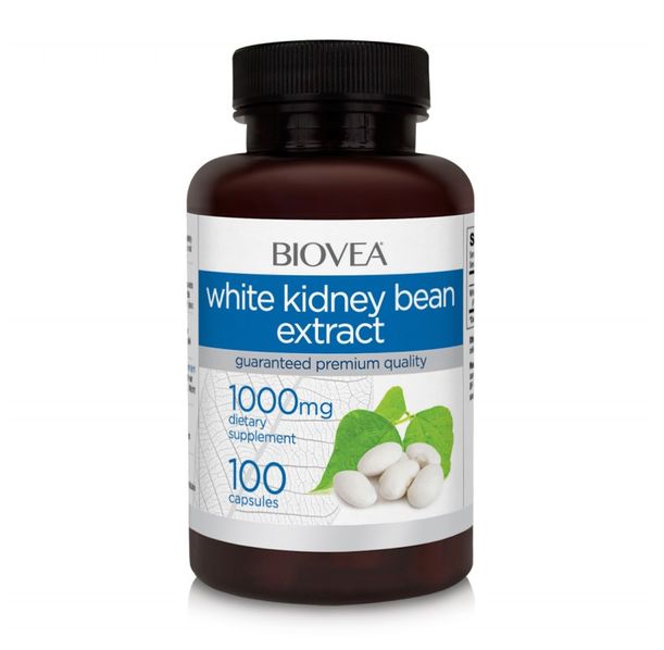 Biovea White Kidney Bean Extract 1000mg - Екстракт от Бял Боб