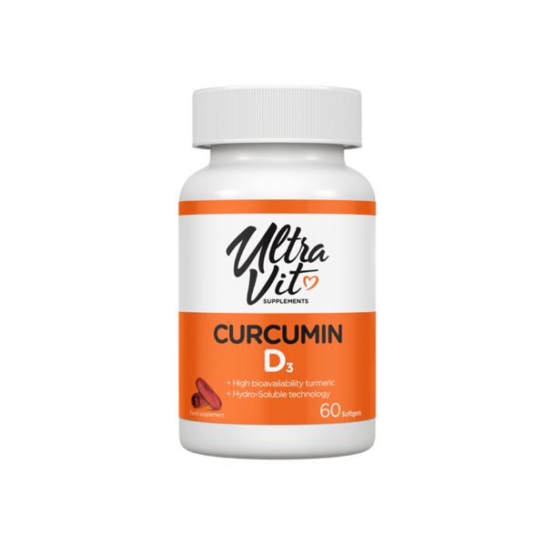 UltraVit Curcumin Vitamin D3 - Куркума + Витамин D3